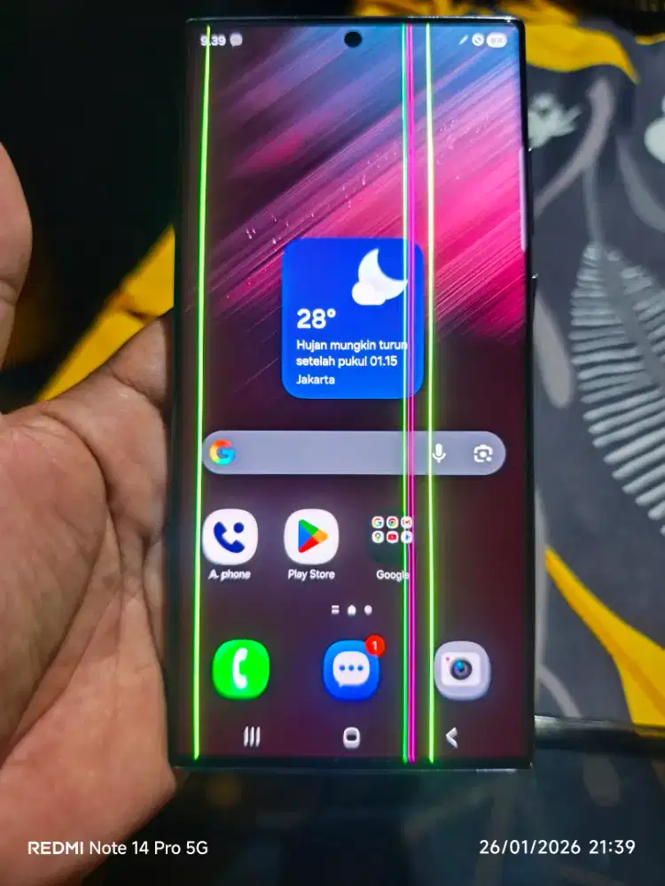 Samsung S22 ultra 12/256 ex inter all operator minus LCD garis nego aj