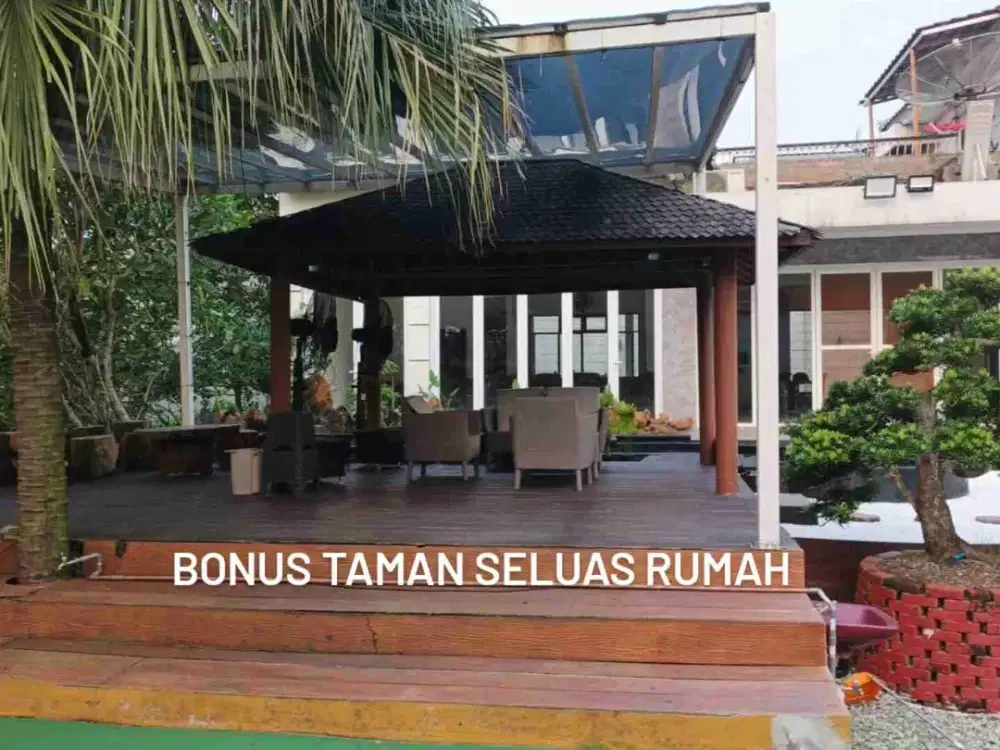 BONUS TAMAN LUAS BUAT PENGHIJAUAN & SIRKULASI UDARA YANG BAIK ,POSISI HOEK