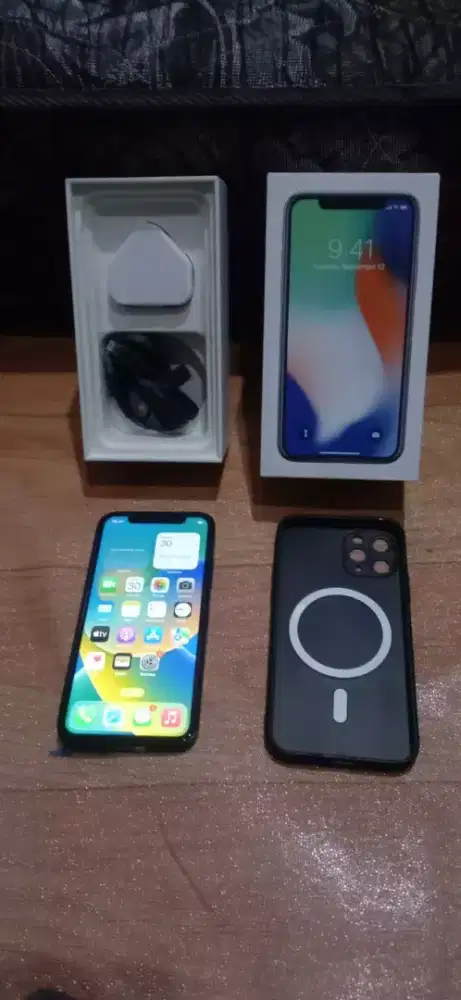 Iphone x 64gb fullset all operator ganti pake casing iphone 12
