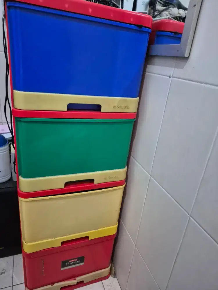 LEMARI PLASTIK EXCEL 4 SUSUN JUAL MURAH PLASTIK BERKUALITAS