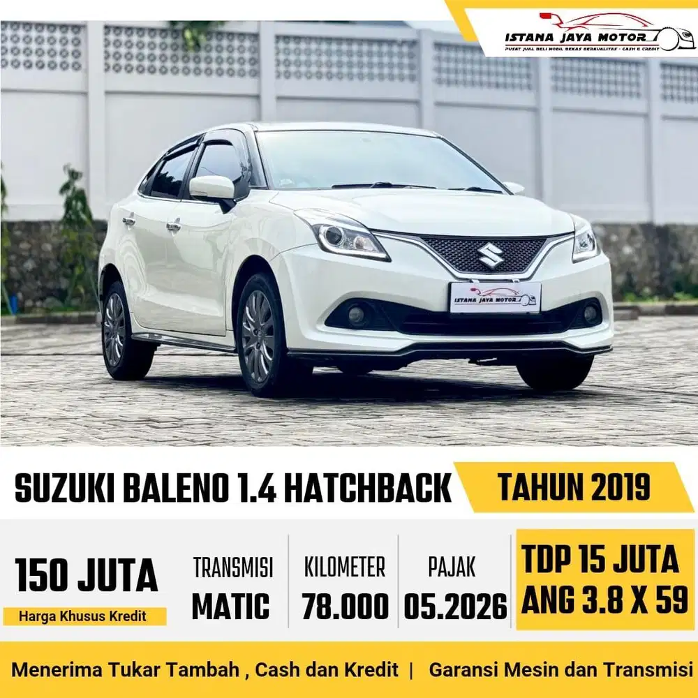 LOW KM Suzuki Baleno 1.4 HB AT 2019 Putih