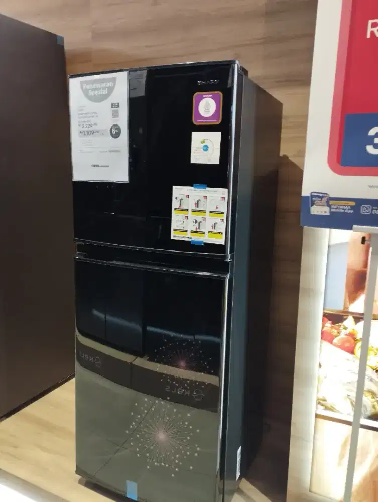 SHARP KULKAS 2 PINTU SJ-237MG-DP 187 LTR