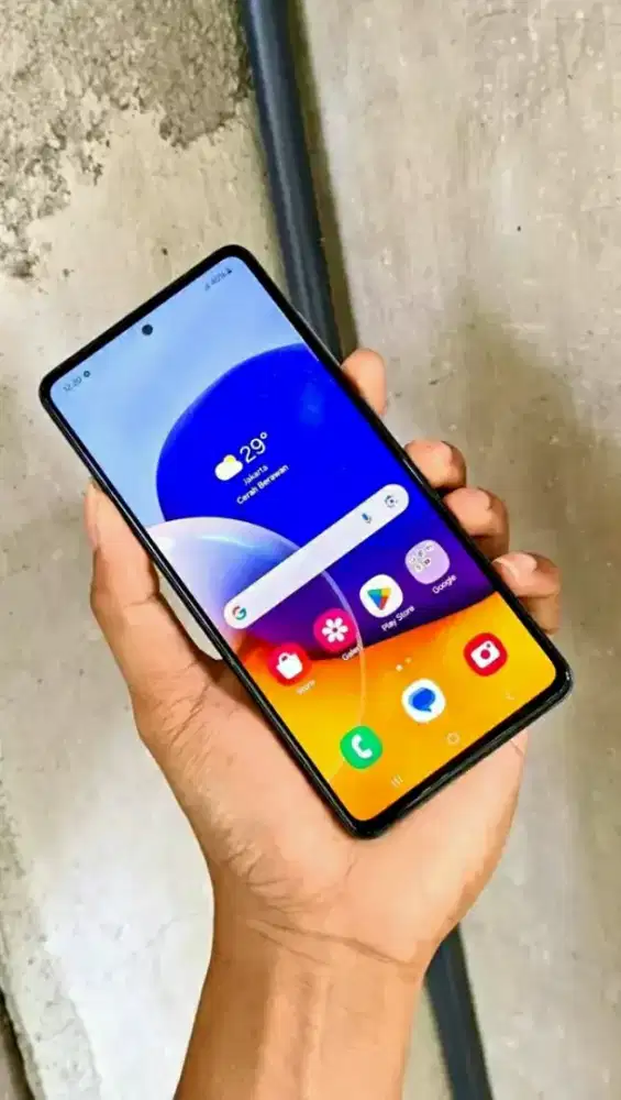 Samsung A72 NFC Sidik Jari Layar Aktiv