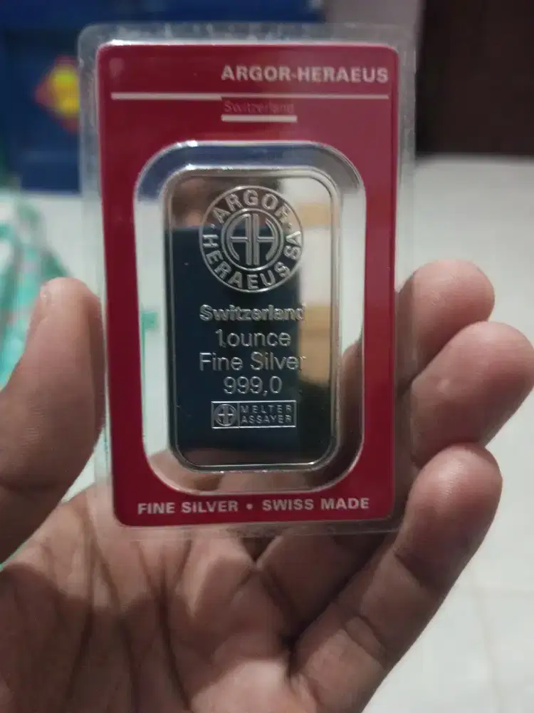 perak argor heraeus swiss 1 oz (31.1 gram)