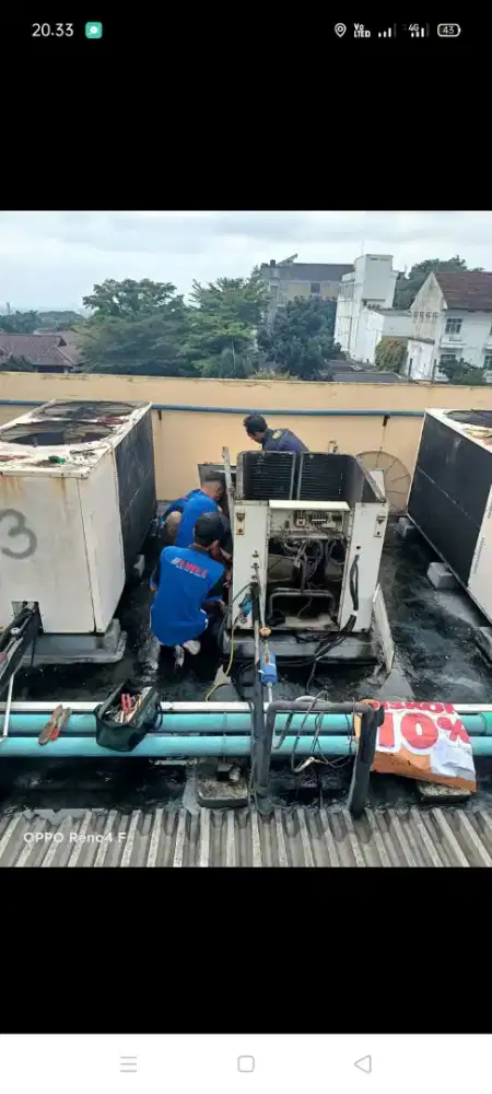 Jasa servis AC kulkas mesin cuci kompa air dll bergaransi