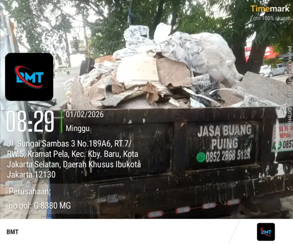 Jasa angkut dan buang sampah proyek