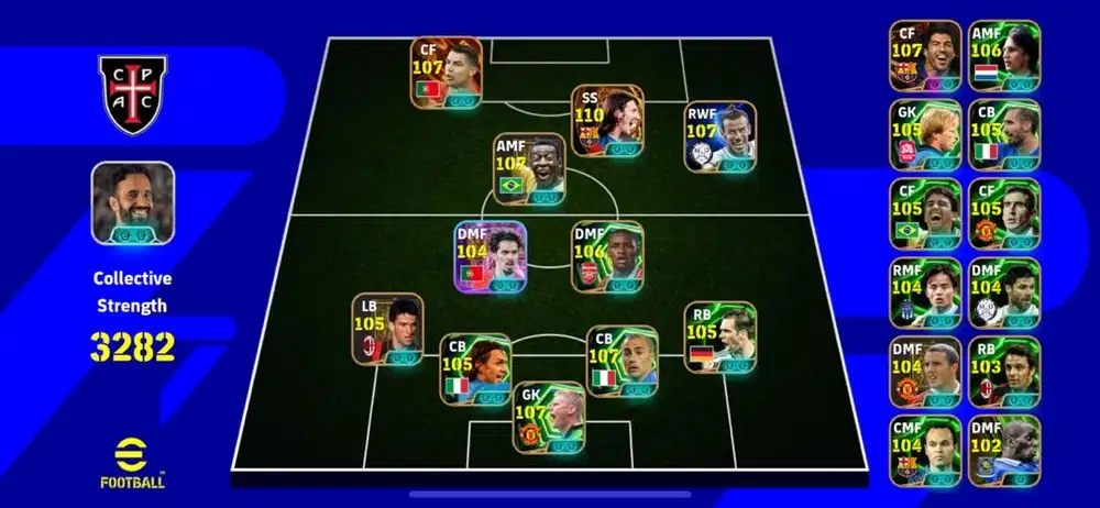 akun efootball mobile squad sultan