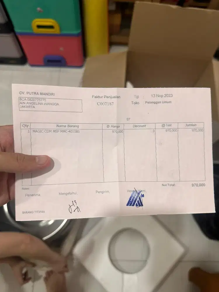 magic com rice cooker masak nasi, baru segel ukuran besar