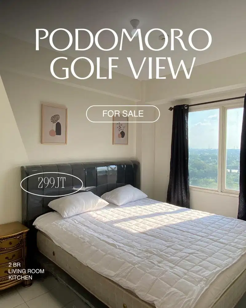 Podomoro Golf View 2BR Furnish Jual Cepat