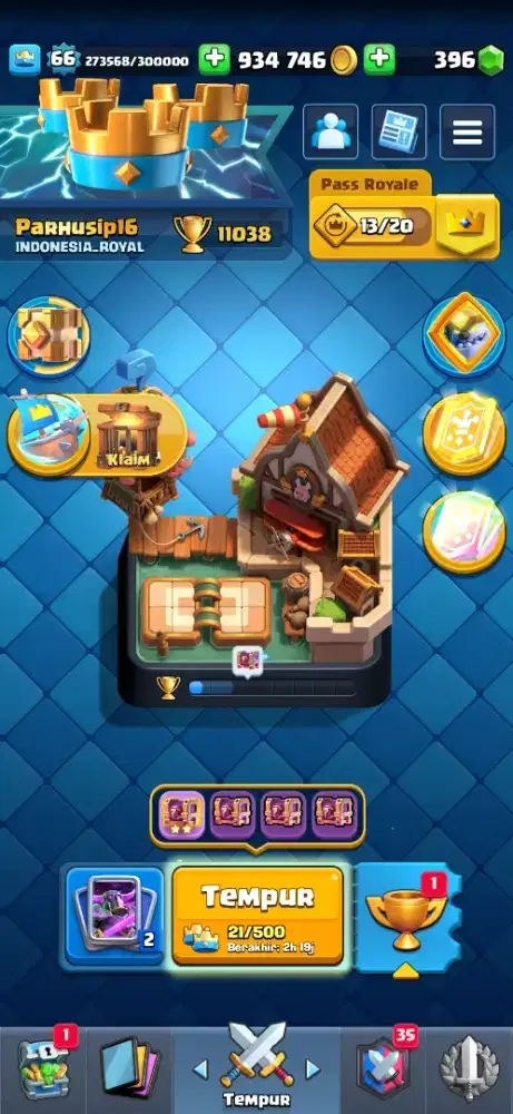 Akun Clash Royale Sultan Milik Pribadi