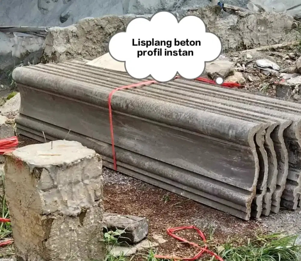 Lisplang beton profil instan