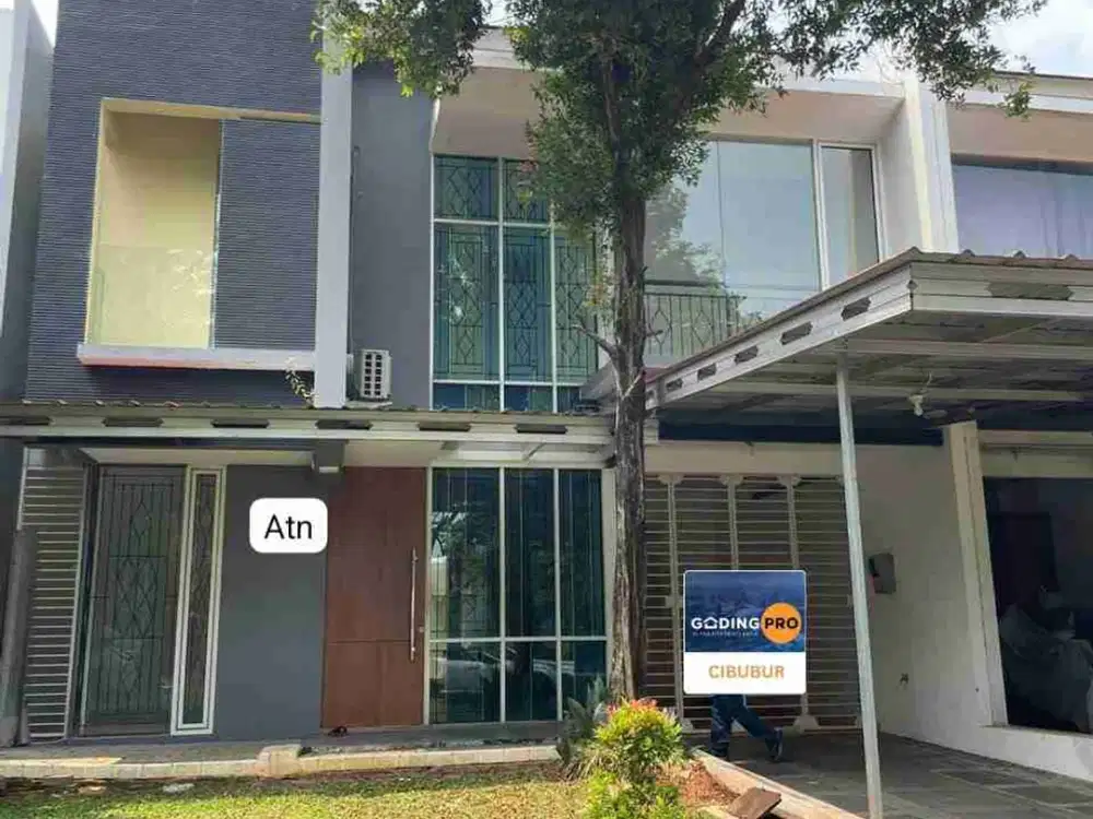 Rumah Depan Taman Rapih & Siap Huni di Cibubur