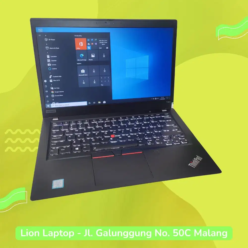 RAM 16GB SSD 512GB Core i5 Slim Lenovo Thinkpad T490s [01|02]