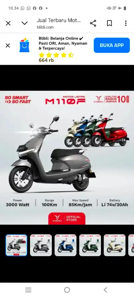 UWINFLY M110 F MOTOR LISTRIK TERBARU DARI UWINFLY