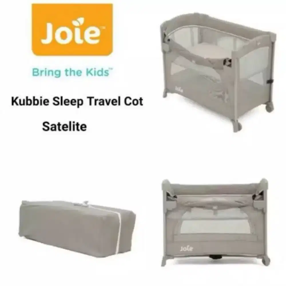 Box Bayi Joie Kubbie Sleep Travel Cot Satelite