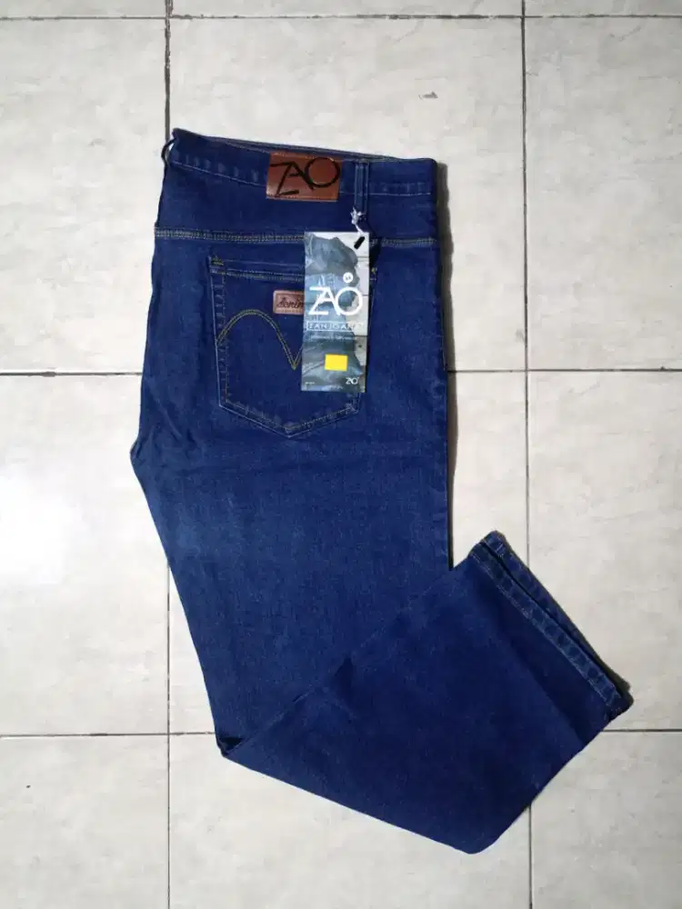 Celana Jeans Jumbo Dan Super Jumbo 39-50 Bahan Jeans TEBAL Melar Strec