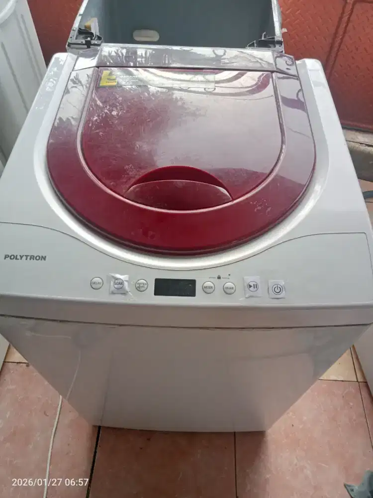 Mesin cuci 1 tabung atas Polytron