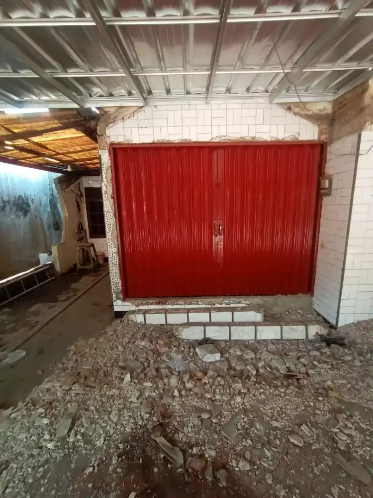 Rolling door folding gate