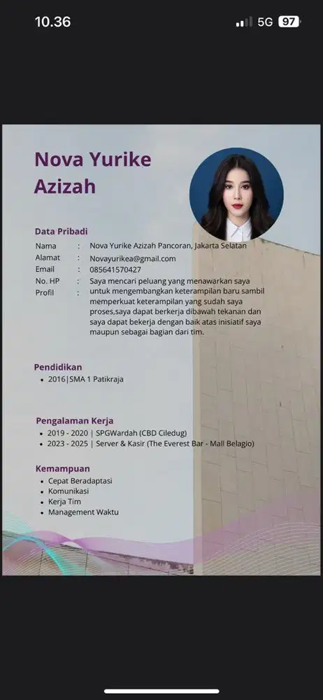 Iklan promosi untuk mempromosikan pekerjaan saya mohon di bantuanya