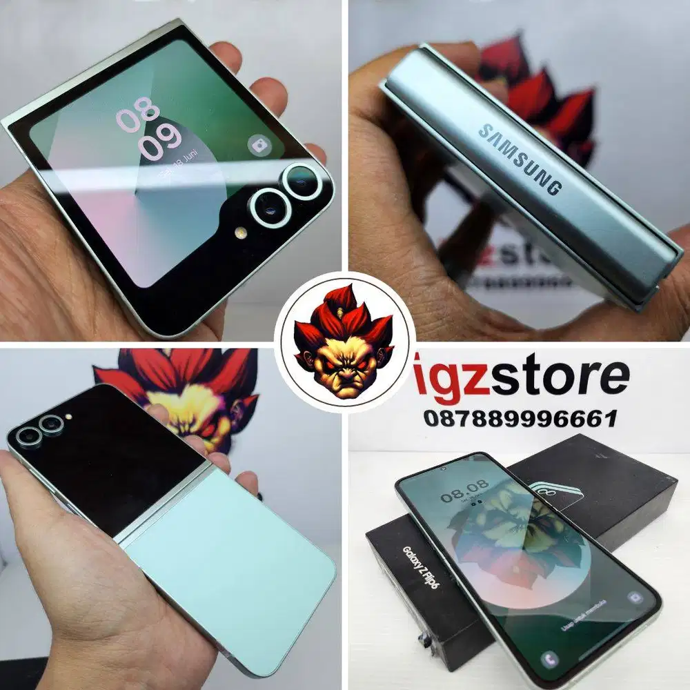 Samsung Z Flip 6 Mint Green 12/256/512 FULLSET Mulus No Minus