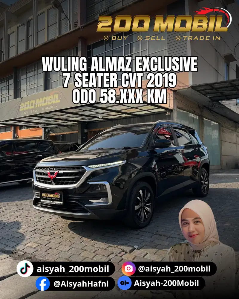 Wuling Almaz Exclusive 7 Seater 2019 Bensin