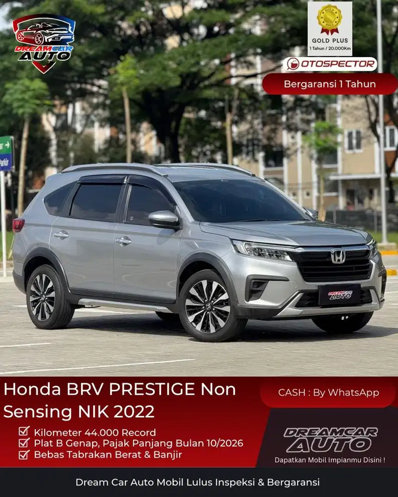 [ KM44RB ] Honda BRV BR-V Prestige Non sensing 2022 Non E S Silver