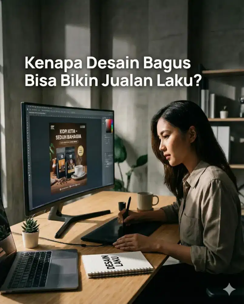 Konten kreator (graphic designer & video editor)