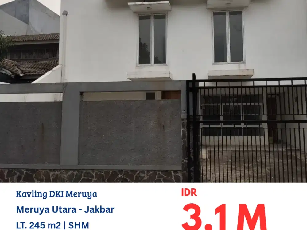 TAN002 rumah 2 lantai di Kavling DKI Meruya Utara, Kembangan, Jakarta Barat