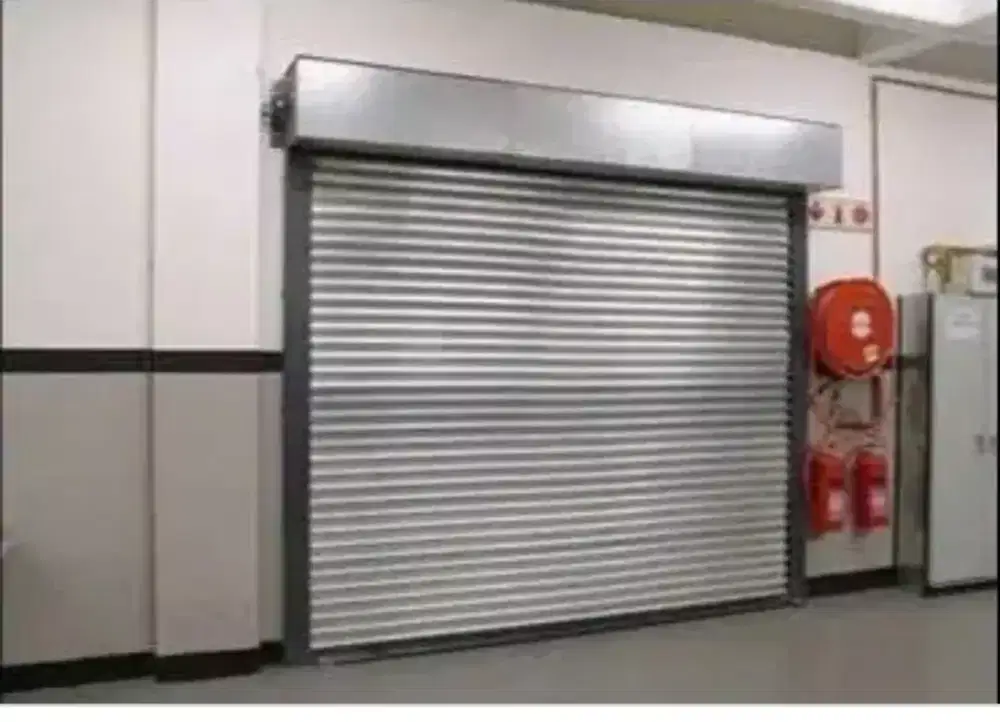 Rolling door galvalum folding gate baru