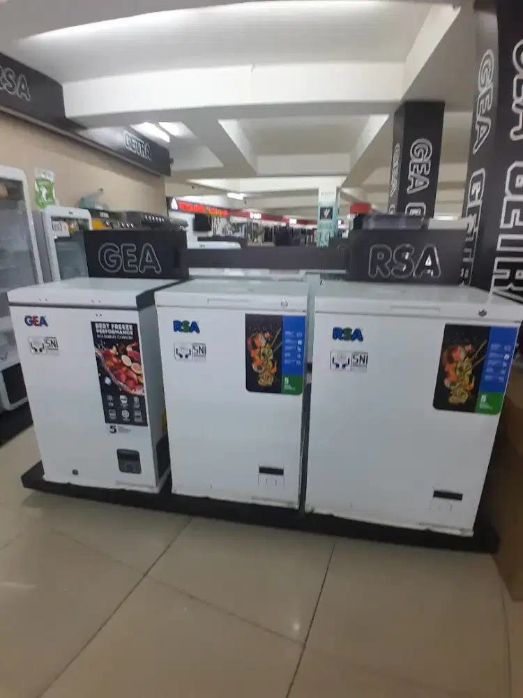 Freezer rsa dan gea mulai dari 100 liter tanpa dp dan admin