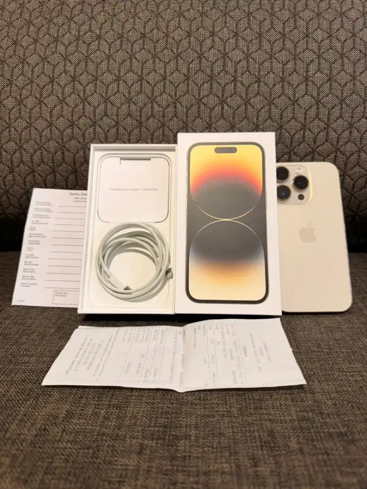 Iphone 14 Pro 512gb gold ex resmi mulus