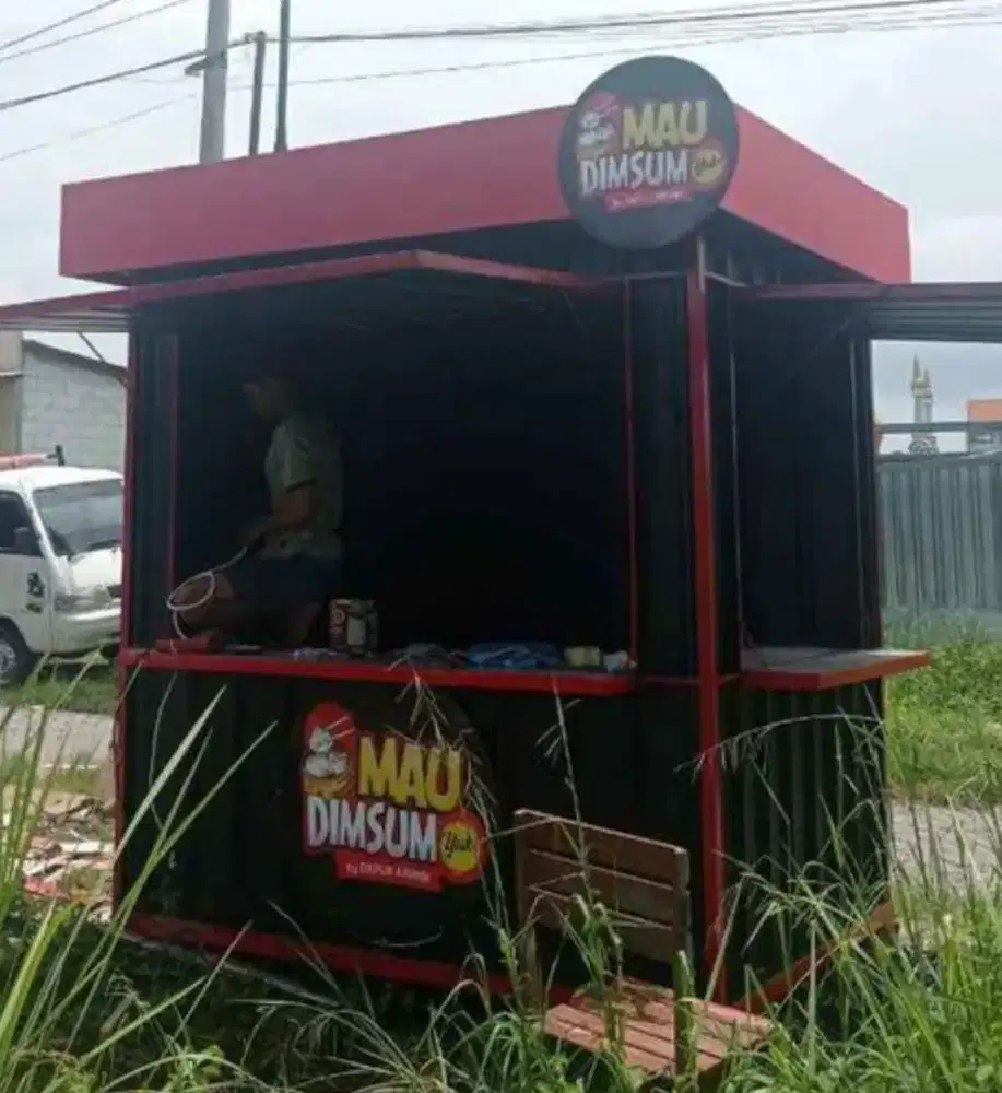 Rombong gerobak booth kontainer container umkm