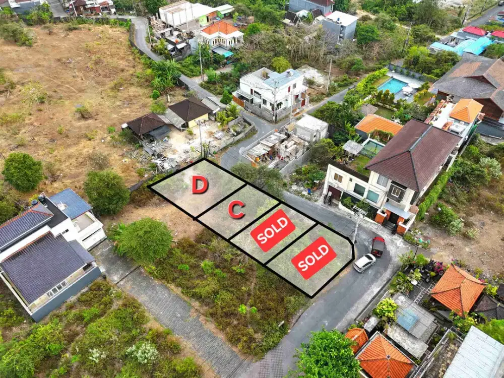 Jual Tanah Luas 120m² & 183m² Jl Palapa Nusa Dua Zona Kuning dekat Kampus area Investasi