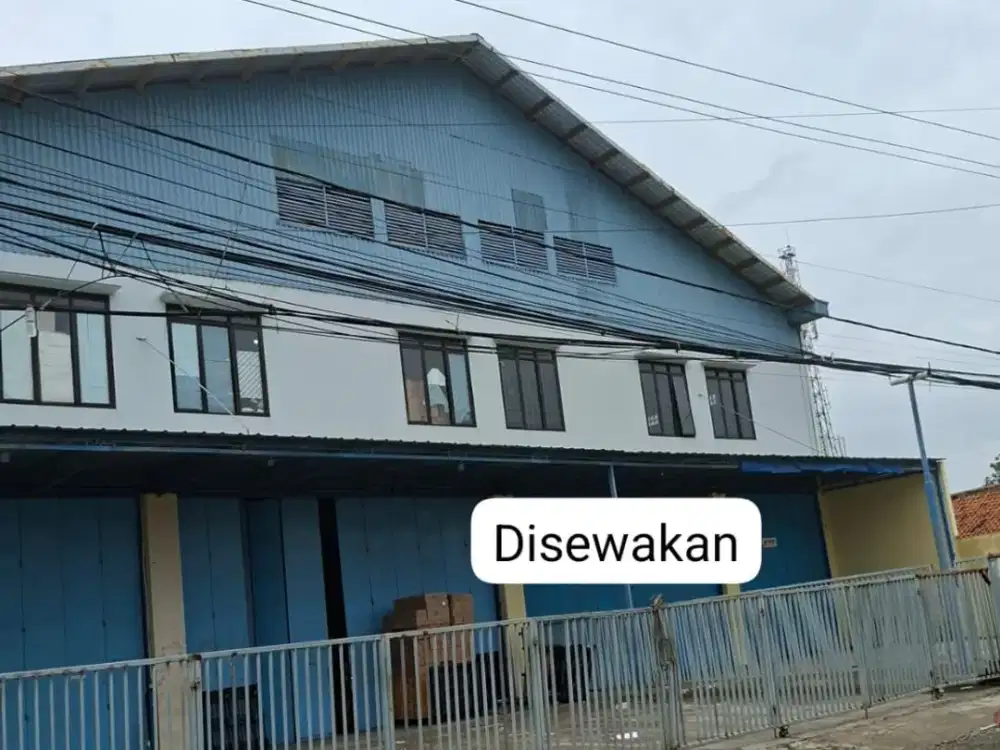 DISEWAKAN GUDANG PINGGIR JALAN AGUS SALIM BEKASI