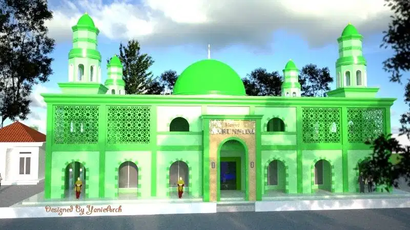 pembangunan masjid free gambar desain