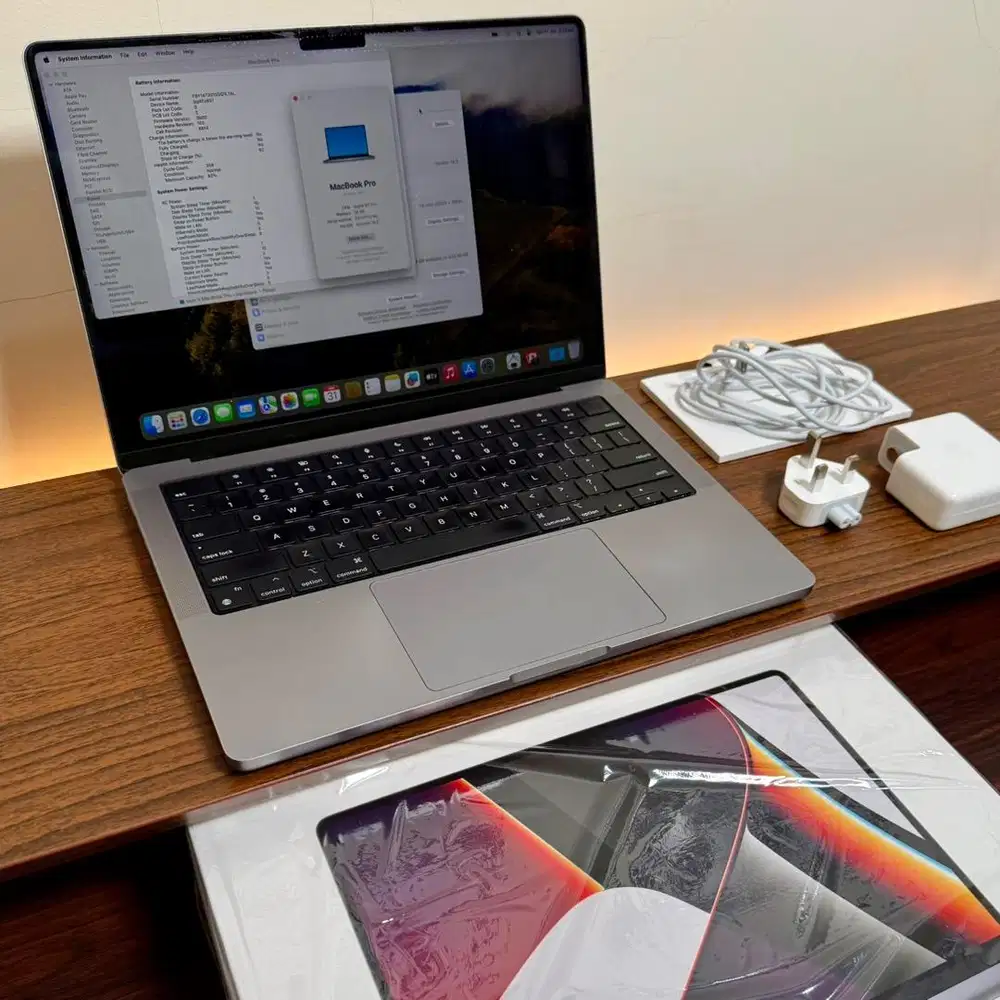 MacBook Pro 14 inch M1 Pro 1TB Original Fullset SN Cocok