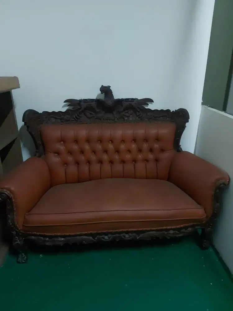 Sofa Jati Tua Vintage Bagus Terawat Nego