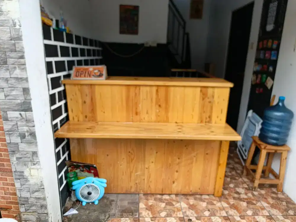 Meja kafe meja warkop