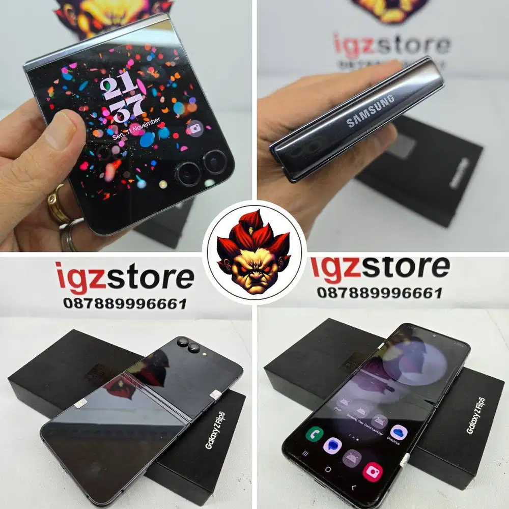 Samsung Z FLIP 5 Lavender Graphyte SEIN Fullset   No Minus