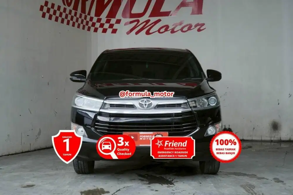 Toyota Innova 2.0 V Matic Bensin 2018 hitam Inova reborn AT DP minim