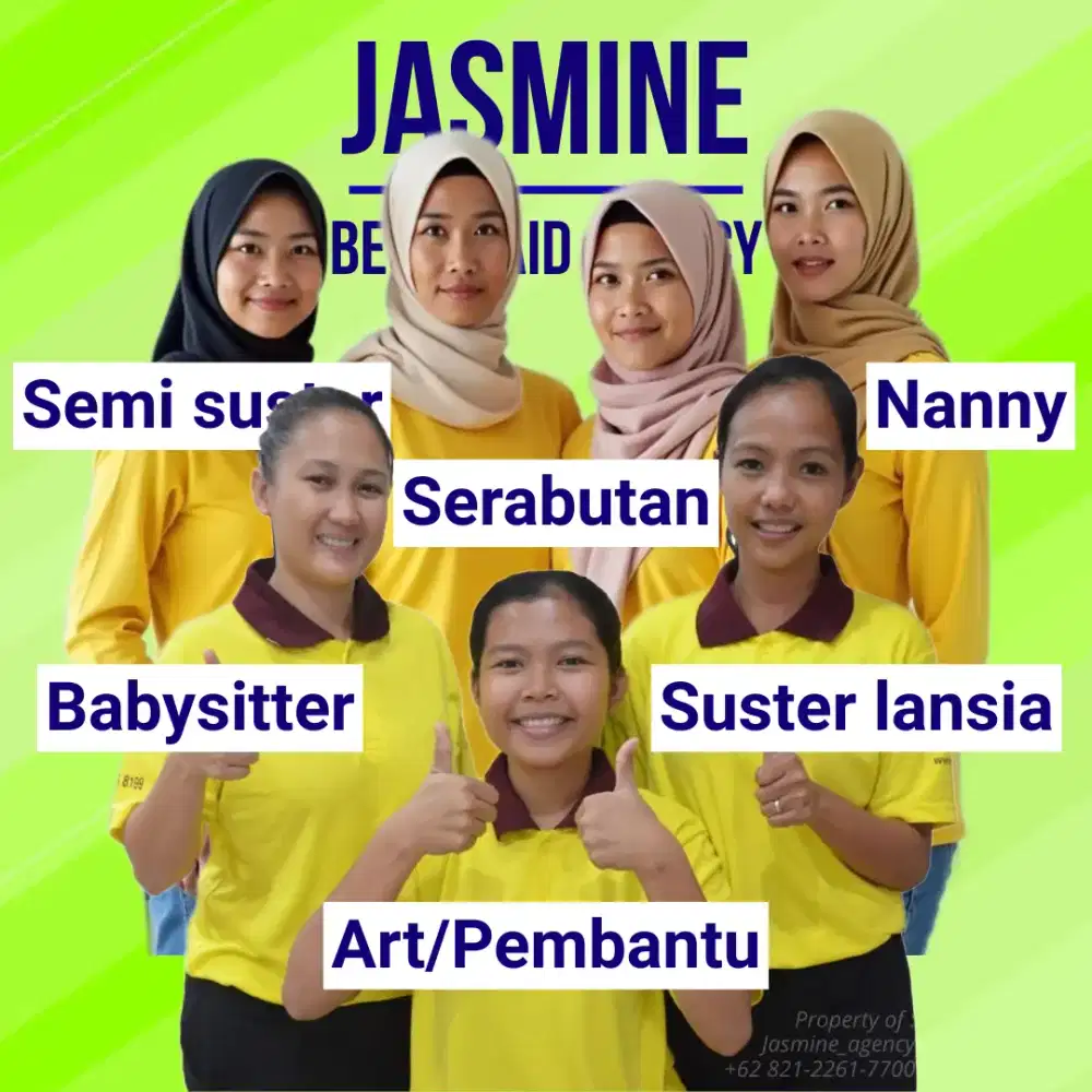 Sedia pembantu, babysitter, suster lansia, dll