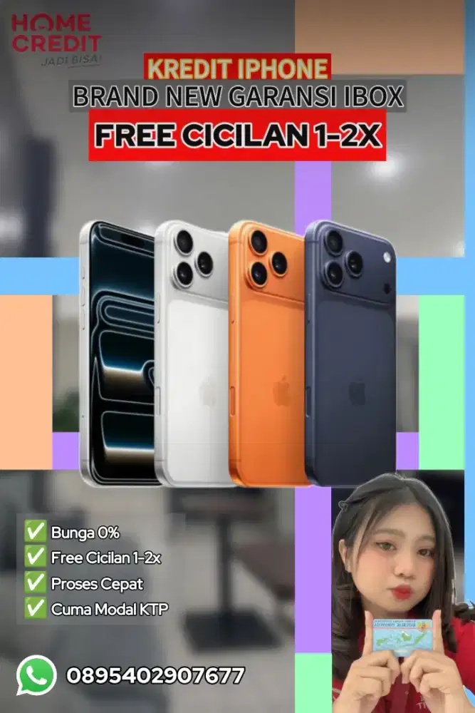 PROMO IPHONE BARU GARANSI IBOX - Cicilan 0% & Free 2x Angsuran!