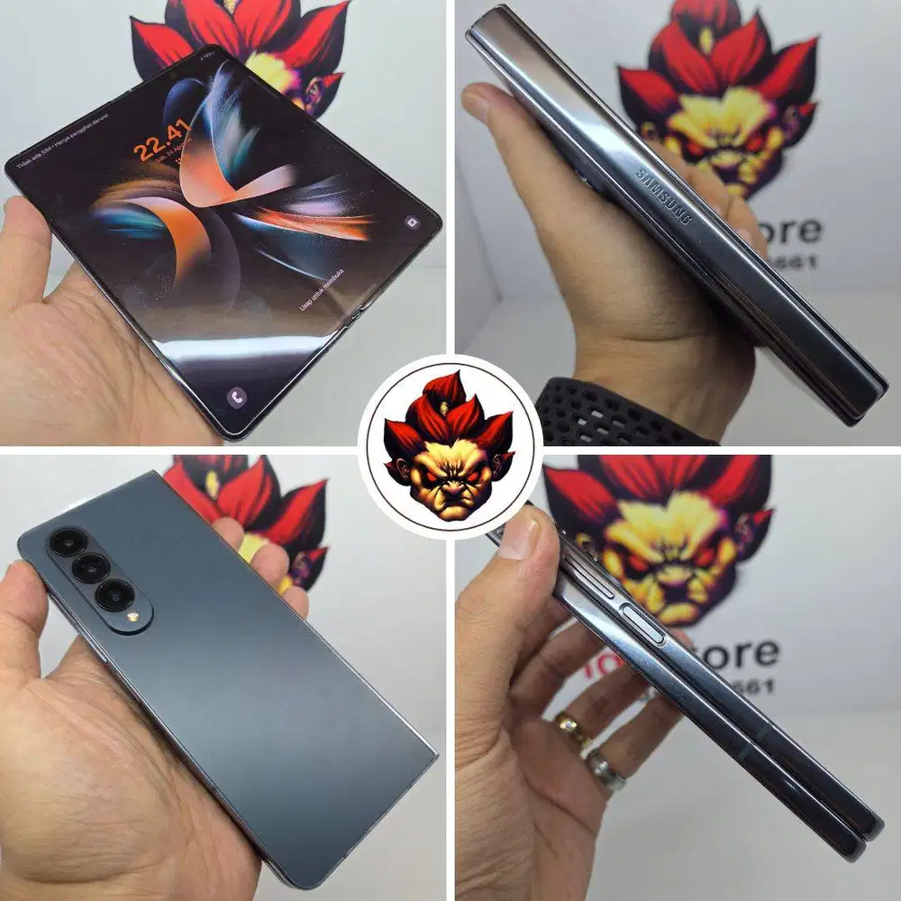 Samsung Z FOLD 4 GreyGreen SEIN Fullset Super Mulus No Minus