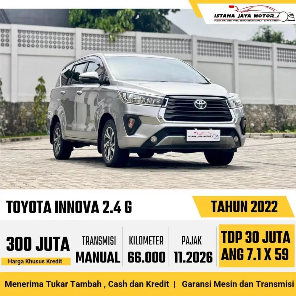 Toyota Kijang Innova G Diesel Manual th 2022 #istana jaya motor