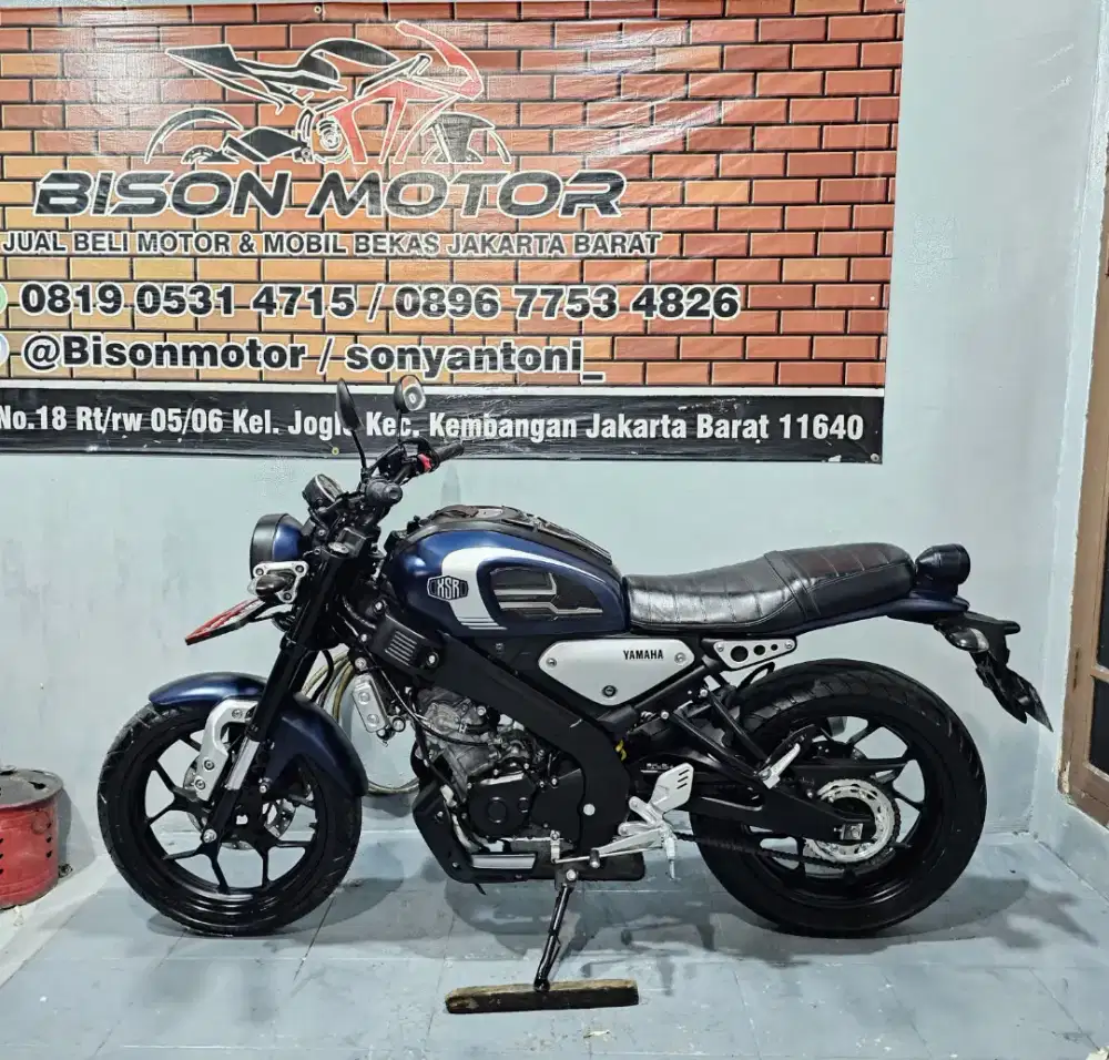 TERAWAT ! YAMAHA XSR 155 VVA USD TAHUN 2022 WARNA BIRU DOFF
