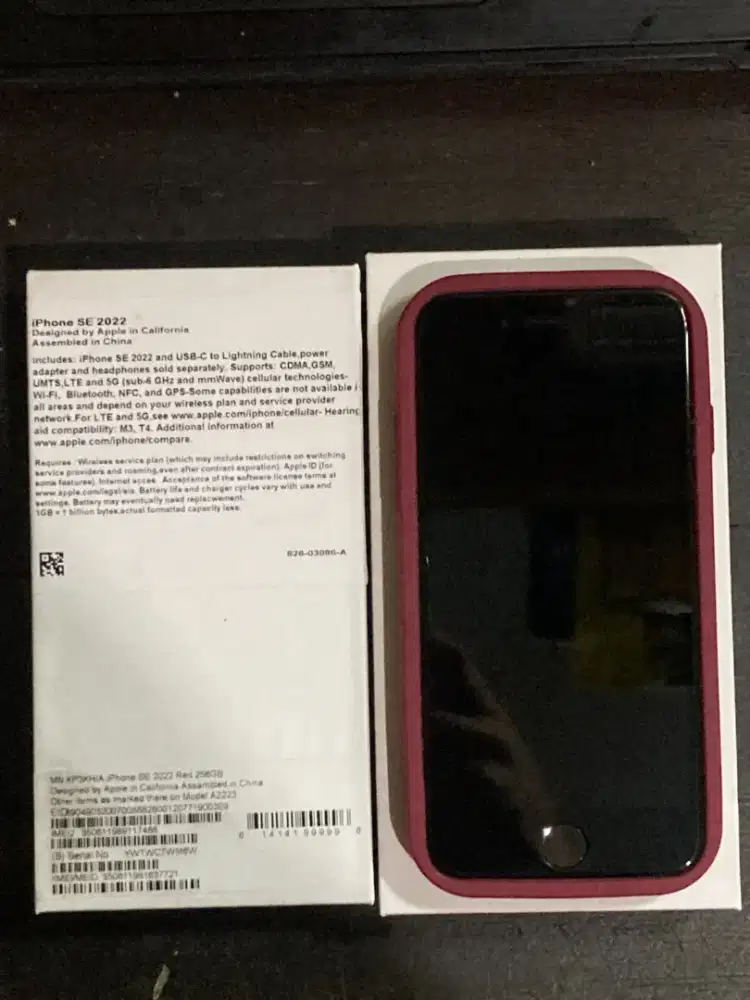 Iphone SE 3 2022 256GB MERAH MULUS