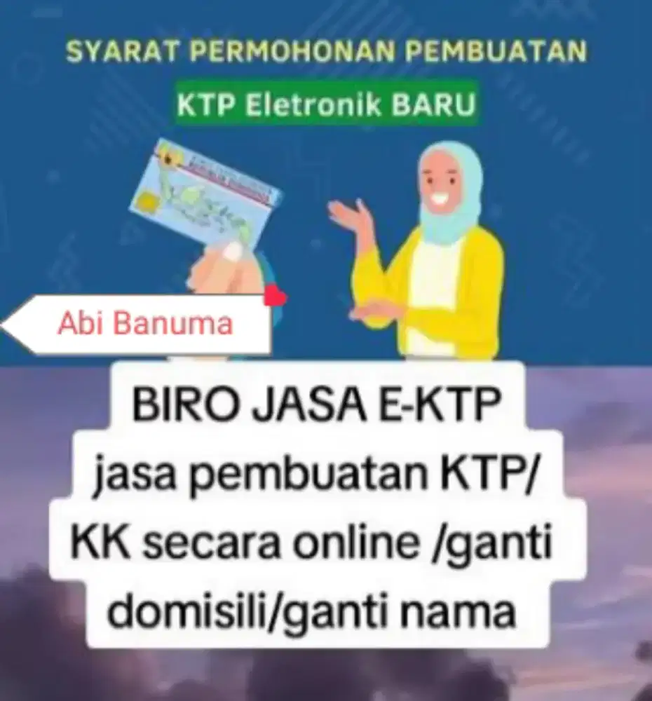 JASA URUS KTP NPWP RESUME CV DLL MURAH MERIAH