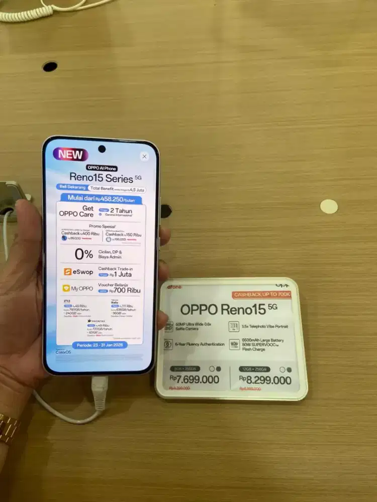 PROMO CICILAN BUNGA 0% OPPO RENO 15 5G