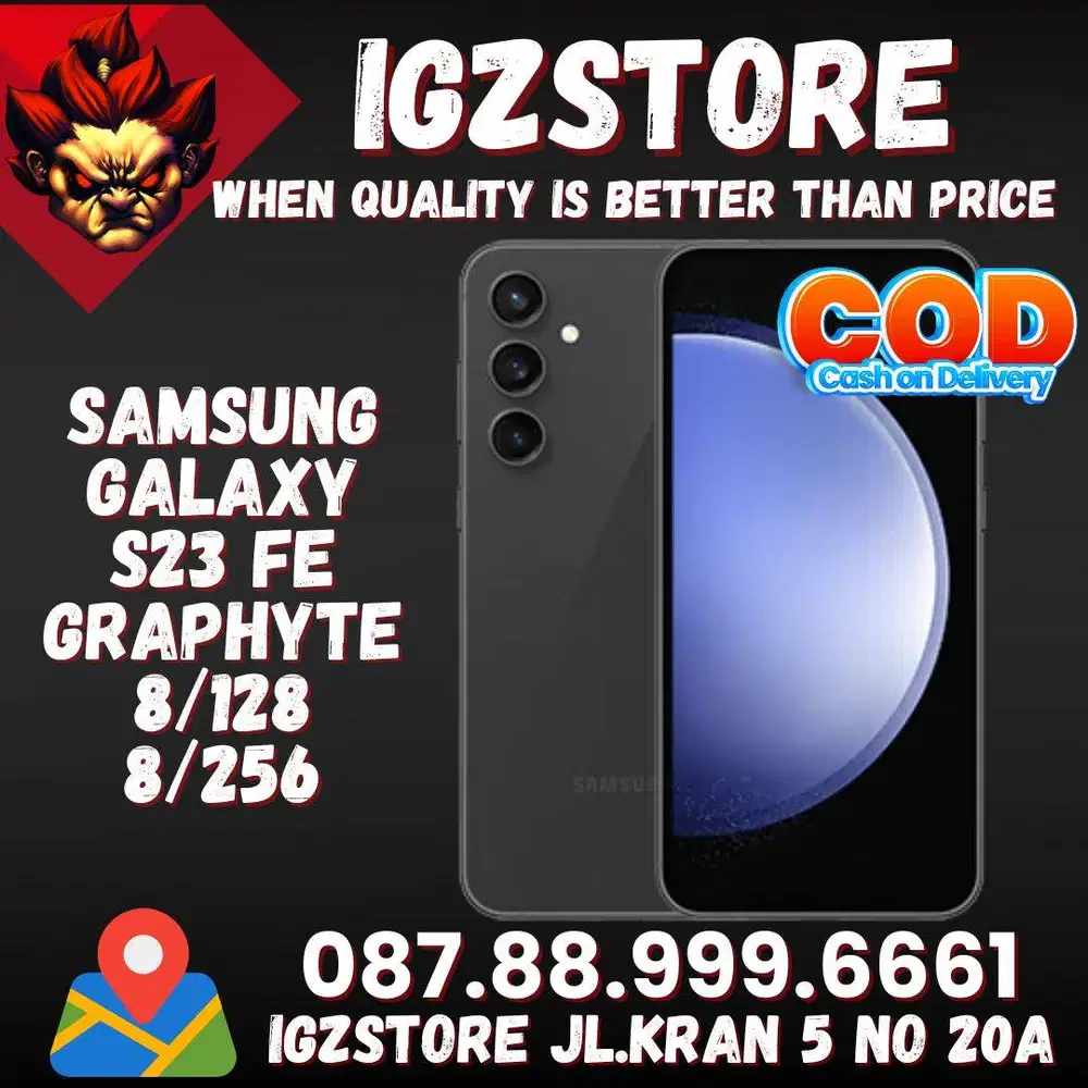 Samsung S23 FE 8/128/256 FULLSET Mulus SEIN Resmi No Minus