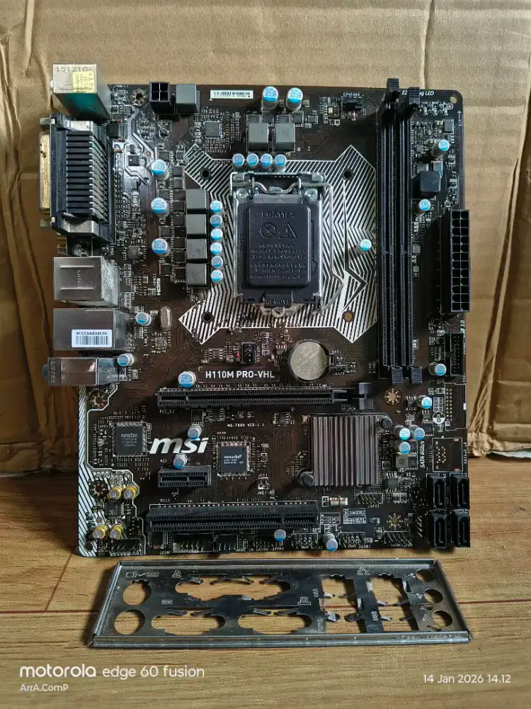 .:: PAKET MAINBOARD H110 + CORE I3 6100 GEN 6 LGA 1151 ::.